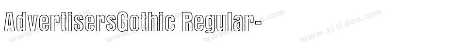AdvertisersGothic Regular字体转换